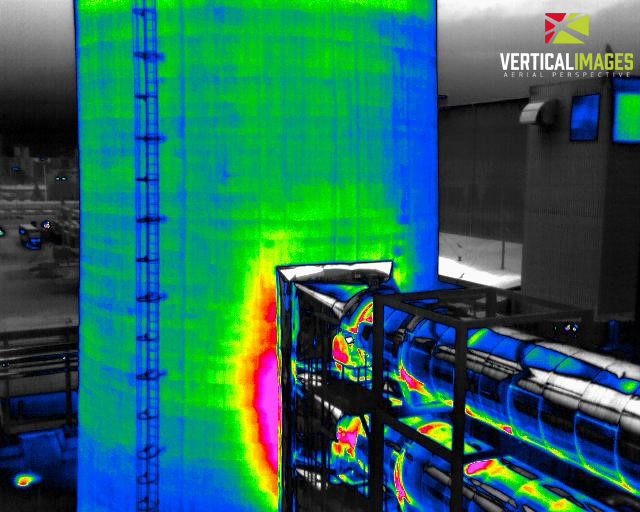 Chimney inspection using thermal imaging camera Workswell WIRIS