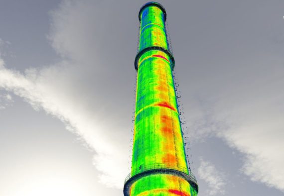 Chimney inspection - drone based 3D thermal modeling