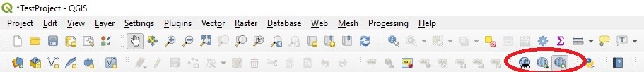 The plugin’s icons appear here, so in case you accidentally close the search bar or it doesn’t appear, you can always find it through here.
