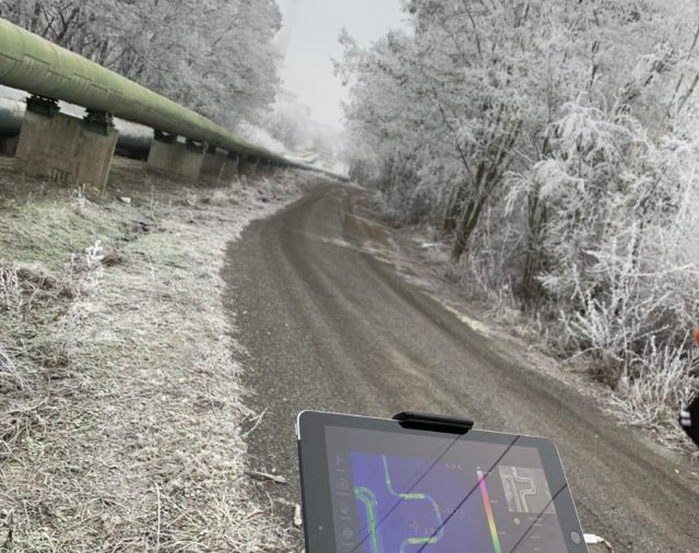 Pipeline inspection with thermal camera