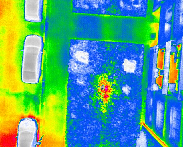 Using thermal cameras for faster pipe water leak detection