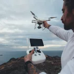 professional drone pilot stock photographer